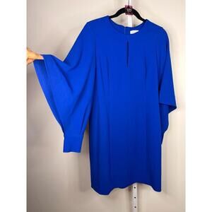 #137 CALVIN KLEIN Sz. 6 PTP: 18.5" Blue Dress